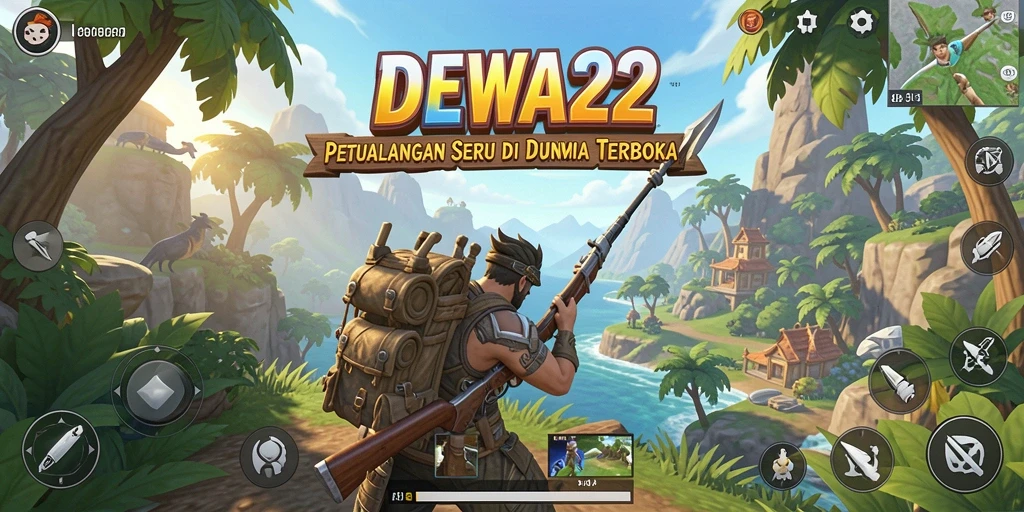 Tampilan aksi seru dalam dunia terbuka DEWA22.
