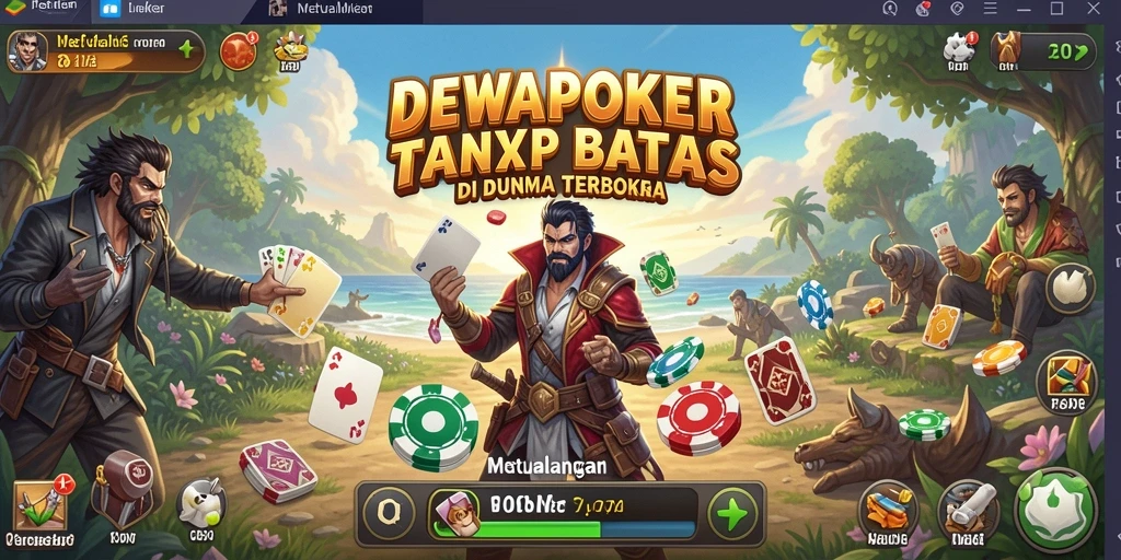 Tampilan gameplay yang seru dan mendalam di DEWAPOKER.