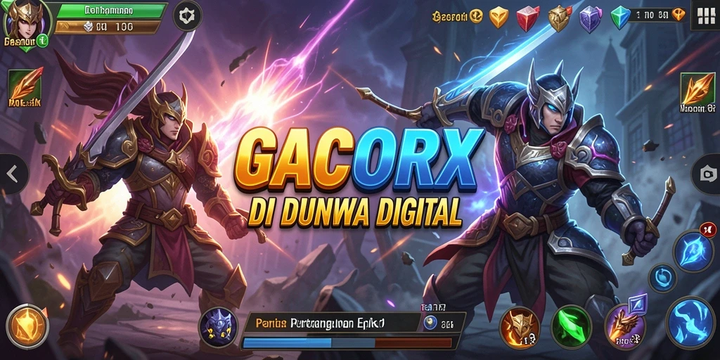 Tampilan seru gameplay pertarungan GACORX dengan aksi mendebarkan.