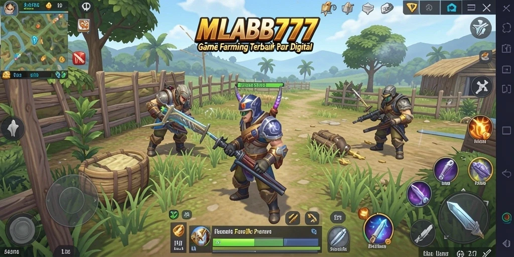 Gameplay menarik dalam MLBB777 dengan ladang yang subur.