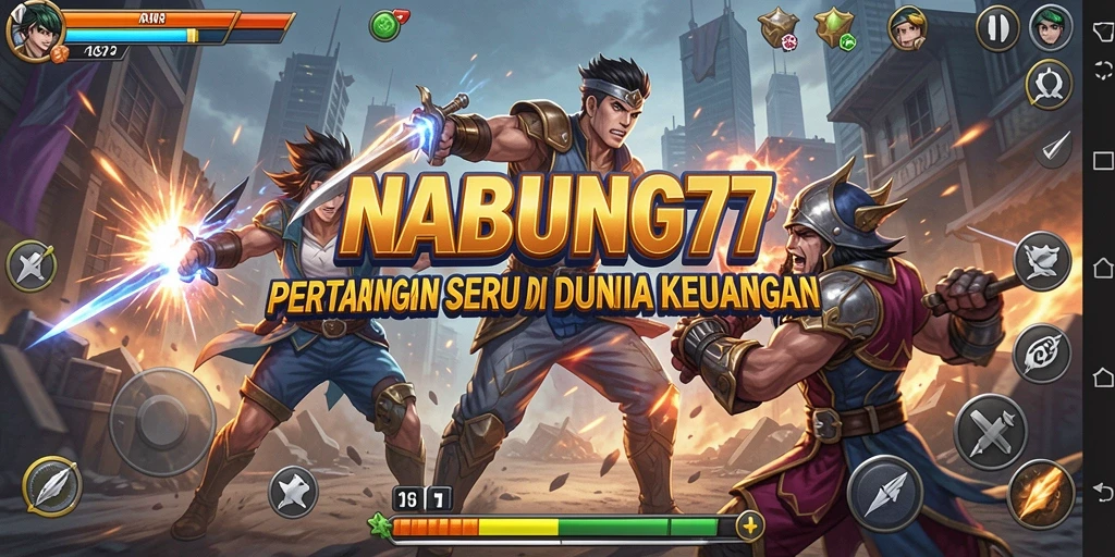 Gambaran aksi mendebarkan dalam permainan NABUNG77.