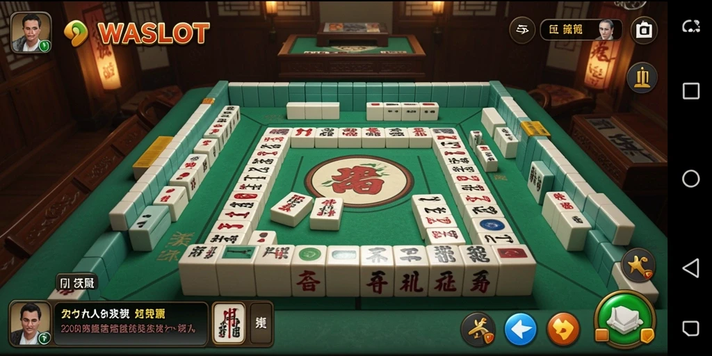 Tampilan gameplay WASLOT dengan desain Mahjong yang menawan.