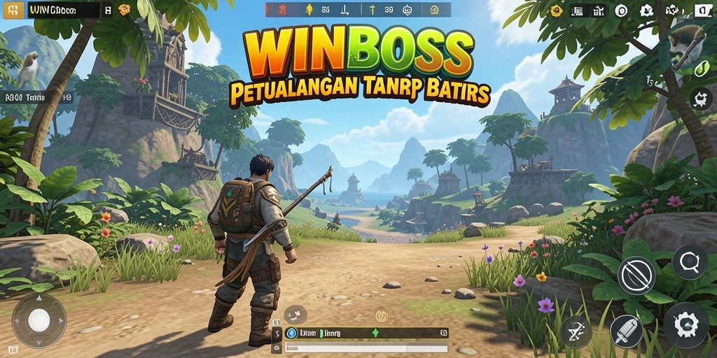 Screenshot gameplay <strong>WINBOSS</strong> dengan dunia terbuka yang kaya dan beragam.