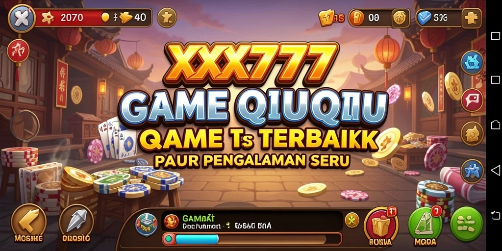 Gameplay seru dari XXX777 saat bermain QiuQiu.